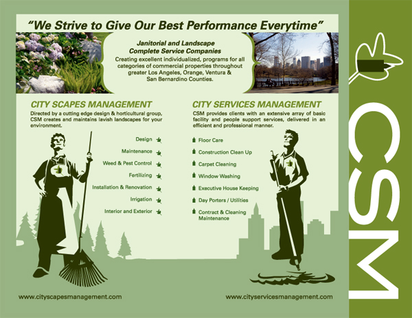 City Services Management Flyer Back